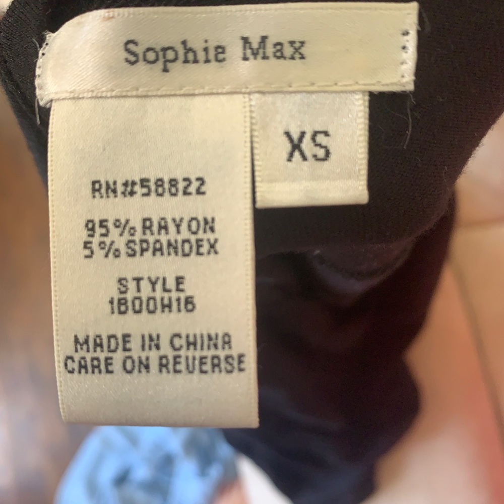 Sophie max black skirt size xs